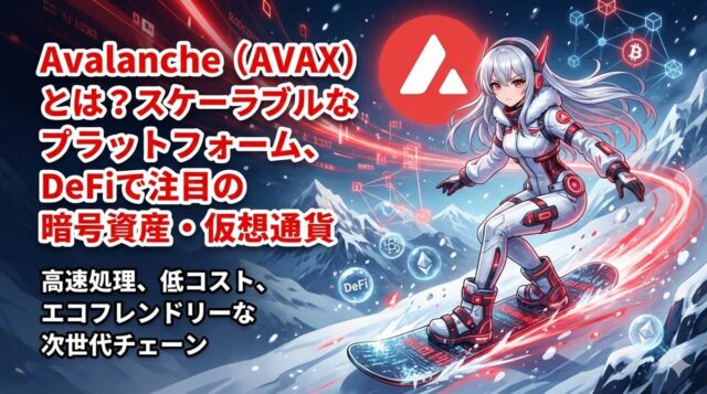 Avalanche（AVAX）とは？スケーラブルなプラットフォーム、DeFiで注目の暗号資産・仮想通貨