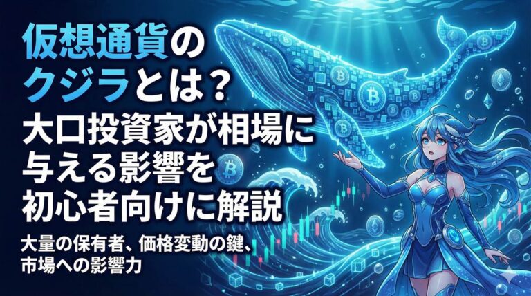 仮想通貨の「クジラ」とは？大口投資家が相場に与える影響を初心者向けに解説
