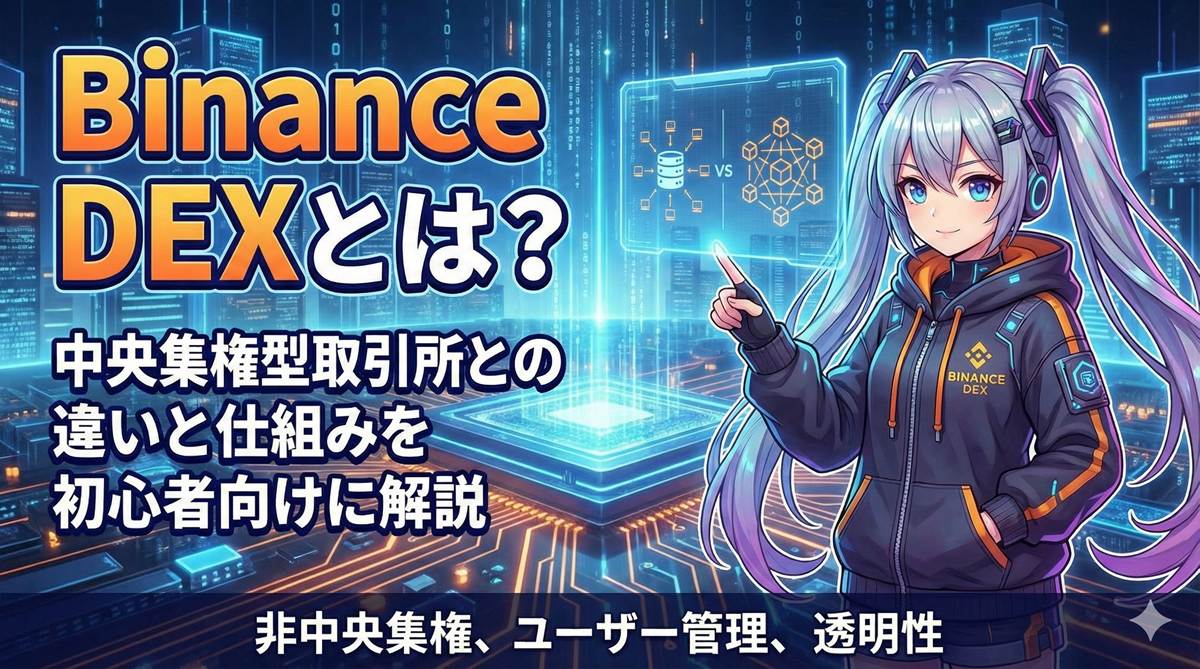 Binance DEXとは?中央集権型取引所との違いと仕組みを初心者向けに解説